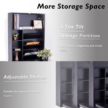 Load image into Gallery viewer, Gymax Wall Mounted Fold-Out Convertible Floating Desk Space Saver Writing Table Black