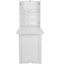Load image into Gallery viewer, Gymax Wall Mounted Fold-Out Convertible Floating Desk Space Saver Writing Table White