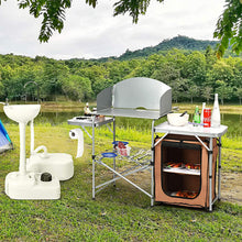 Load image into Gallery viewer, Gymax Outdoor Kitchen Foldable Grilling Stand Portable Camping Grill Table BBQ Table