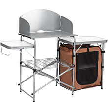 Load image into Gallery viewer, Gymax Outdoor Kitchen Foldable Grilling Stand Portable Camping Grill Table BBQ Table