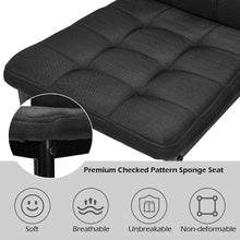 Load image into Gallery viewer, Gymax Set of 4 Kitchen Dining Side Chairs Fabric Cushion with Metal Frame High Back