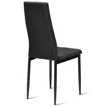 Load image into Gallery viewer, Gymax Set of 4 Kitchen Dining Side Chairs Fabric Cushion with Metal Frame High Back