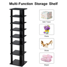 Load image into Gallery viewer, Gymax 7-Tier Shoe Rack Practical Free Standing Shelves Storage Shelves Concise Style