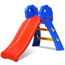 Load image into Gallery viewer, Gymax 2 Step Children Folding Slide w/ Basketball Hoop For Kids Indoor & Outdoor