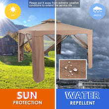 Load image into Gallery viewer, Gymax 10'x 10' Canopy Gazebo Tent Shelter W/Mosquito Netting Outdoor Patio