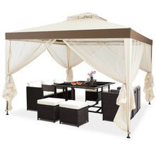 Load image into Gallery viewer, Gymax 10'x 10' Canopy Gazebo Tent Shelter Mosquito Netting Outdoor Patio
