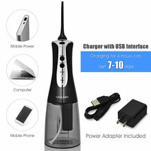 Load image into Gallery viewer, Gymax Rechargeable Portable Water Flosser Power Dental Flossers with 2 Nozzle