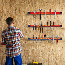 Load image into Gallery viewer, Gymax 3 PCS 18'' Magnetic Tool Holder Bar Organizer Storage Rack Knife Wrench Pilers