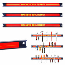 Load image into Gallery viewer, Gymax 3 PCS 18'' Magnetic Tool Holder Bar Organizer Storage Rack Knife Wrench Pilers