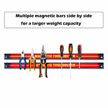 Load image into Gallery viewer, Gymax 3 PCS 18'' Magnetic Tool Holder Bar Organizer Storage Rack Knife Wrench Pilers