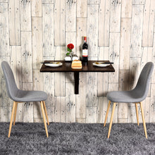 Load image into Gallery viewer, Gymax Wall-Mounted Drop-Leaf Table Folding Kitchen Dining Table Desk Space Saver