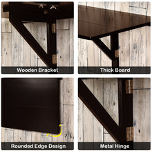 Load image into Gallery viewer, Gymax Wall-Mounted Drop-Leaf Table Folding Kitchen Dining Table Desk Space Saver