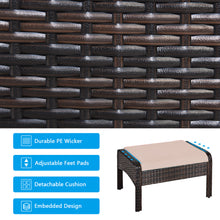 Load image into Gallery viewer, Gymax 5 PC Patio Set Sectional Rattan Wicker Furniture Set Home Outdoor