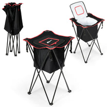 Load image into Gallery viewer, Gymax Portable Tub Cooler w/Folding Stand & Carry Bag Leakproof Picnic Cooler Black