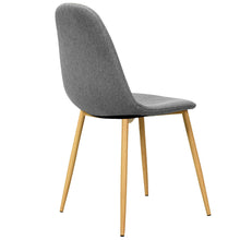 Load image into Gallery viewer, Gymax Set of 4 Dining Chairs Fabric Cushion Kitchen Side Chairs Gray