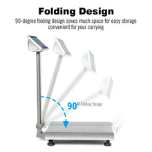 Load image into Gallery viewer, Gymax 660lbs Weight Platform Scale Digital Floor Folding Scale Postal Shipping Mailing
