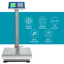 Load image into Gallery viewer, Gymax 660lbs Weight Platform Scale Digital Floor Folding Scale Postal Shipping Mailing
