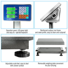 Load image into Gallery viewer, Gymax 660lbs Weight Platform Scale Digital Floor Folding Scale Postal Shipping Mailing