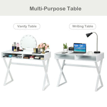Load image into Gallery viewer, Gymax Modern Computer Desk Writing Desk Makeup Vanity Table Storage