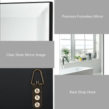 Load image into Gallery viewer, Gymax Rectangle Mirror Wall Mounted Bathroom Beveled Silver Mirror Frameless