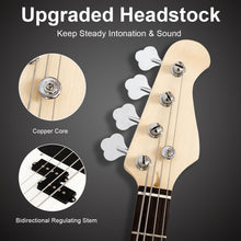 Load image into Gallery viewer, Gymax Electric Bass Guitar Full Size 4 String w/ Bag Strap Guitar Pick Amp Cord Black