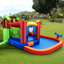 Load image into Gallery viewer, Gymax Inflatable Slide Bouncer and Water Park Bounce House Splash Pool Water Cannon
