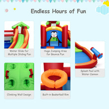 Load image into Gallery viewer, Gymax Inflatable Slide Bouncer and Water Park Bounce House Splash Pool Water Cannon
