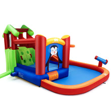 Load image into Gallery viewer, Gymax Inflatable Slide Bouncer and Water Park Bounce House Splash Pool Water Cannon