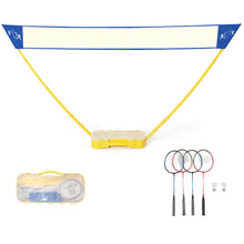 Load image into Gallery viewer, Gymax Portable Badminton Set Folding Tennis Badminton Volleyball Net w/ Stands Case