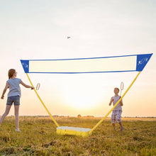 Load image into Gallery viewer, Gymax Portable Badminton Set Folding Tennis Badminton Volleyball Net w/ Stands Case