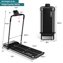Load image into Gallery viewer, Gymax 450W Ultra-thin Electric Folding Treadmill Motorized Running Jogging Machine