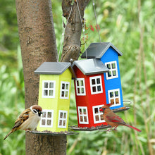 Load image into Gallery viewer, Gymax Outdoor Wild Bird Feeder Weatherproof House Design Garden Yard Decoration Blue