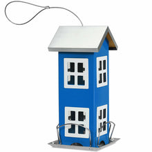Load image into Gallery viewer, Gymax Outdoor Wild Bird Feeder Weatherproof House Design Garden Yard Decoration Blue