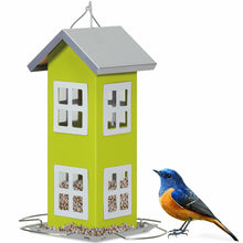Load image into Gallery viewer, Gymax Outdoor Wild Bird Feeder Weatherproof House Design Garden Yard Decoration Green