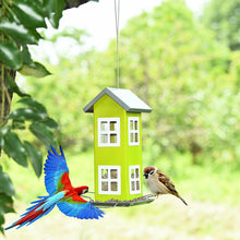 Load image into Gallery viewer, Gymax Outdoor Wild Bird Feeder Weatherproof House Design Garden Yard Decoration Green