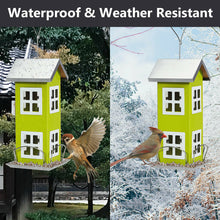 Load image into Gallery viewer, Gymax Outdoor Wild Bird Feeder Weatherproof House Design Garden Yard Decoration Green