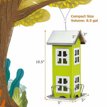 Load image into Gallery viewer, Gymax Outdoor Wild Bird Feeder Weatherproof House Design Garden Yard Decoration Green