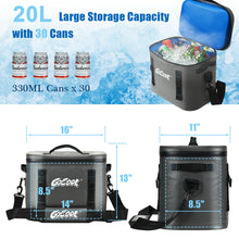 Load image into Gallery viewer, Gymax 30 Cans Soft Portable Cooler Bag Leak-Proof Insulated Water-Resistant For Picnic