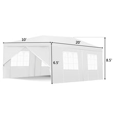 Load image into Gallery viewer, Gymax Heavy Duty 10'x20' Canopy Party Gazebo Cater Event Wedding TentW/Side Walls