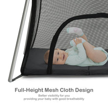 Load image into Gallery viewer, Gymax Foldable Baby Playpen Playard Lightweight Crib w/ Carry Bag For Infant Dark Gray