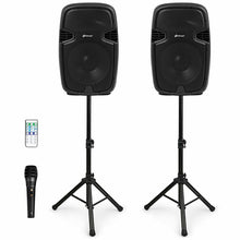 Load image into Gallery viewer, Gymax Portable Dual 15'' 2-way 2000 W Powered Speakers w/ Controller