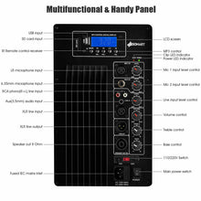 Load image into Gallery viewer, Gymax Portable Dual 15'' 2-way 2000 W Powered Speakers w/ Controller