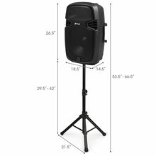Load image into Gallery viewer, Gymax Portable Dual 15'' 2-way 2000 W Powered Speakers w/ Controller