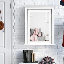 Load image into Gallery viewer, Gymax Bathroom Mirror Cabinet Wall Mounted Adjustable Shelf Medicine Storage White