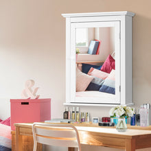 Load image into Gallery viewer, Gymax Bathroom Mirror Cabinet Wall Mounted Adjustable Shelf Medicine Storage White