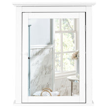 Load image into Gallery viewer, Gymax Bathroom Mirror Cabinet Wall Mounted Adjustable Shelf Medicine Storage White