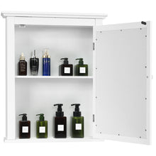 Load image into Gallery viewer, Gymax Bathroom Mirror Cabinet Wall Mounted Adjustable Shelf Medicine Storage White