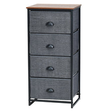 Load image into Gallery viewer, Gymax 4 Drawers Dresser Chest Storage Tower Side Table Display Home Furniture
