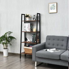 Load image into Gallery viewer, Gymax 4-Tier Ladder Shelf Ladder Bookcase Bookshelf Display Rack Plant Stand Wood