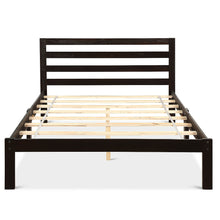 Load image into Gallery viewer, Gymax Solid Wood Platform Bed W/Headboard Design Full Size Bed Frame Wood Slat Support